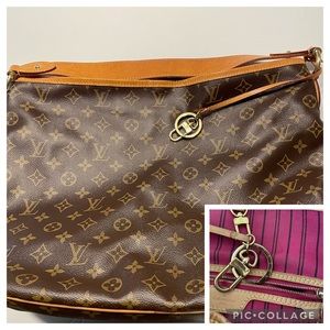 Louis Vuitton Delightful MM HOT PINK interior Monogram Shoulder bag
